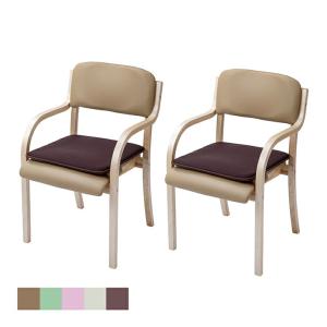 介護士がお薦めする立ち座りサポートチェア 同色2脚組 ハニカムメッシュクッション付き 介護用椅子 ダイニング ダイニングチェア 介護椅子 リビング 完成品｜world-i