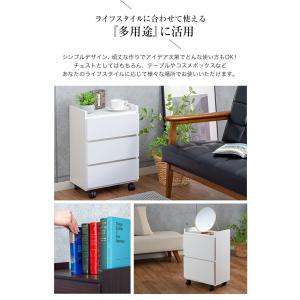 ワゴンチェスト 日本製 大川家具 キャスター付...の詳細画像4