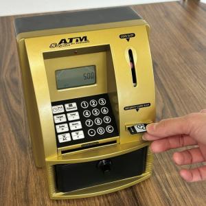貯金箱 ATM ATMバンク 電子 鍵付き 子...の詳細画像1
