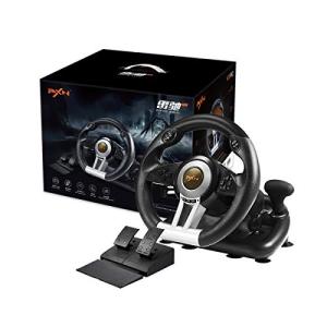 Racing Wheel Gaming Steering Wheel for PC, PXN V3II 180 Degree Driving Wheel Volante PC Universal Usb Car Racing with Pedal for PS4,PC,