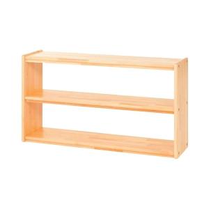 モンテ 新教材・教具棚 2段白 おもちゃ 知育玩具 モンテッソーリ教具