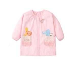 パステルチェックスモック２Ｌ−３Ｌピンク 保育士エプロン 大人用エプロン他 大人用