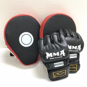 オープンフィンガー グローブ パンチングミット セット