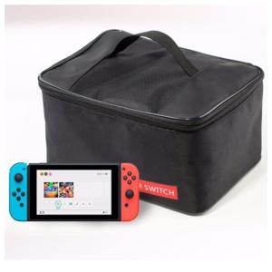 スイッチ ケース 大容量 収納 バッグ ブラック ニンテンドー Switch ポケモン スイッチケースカバー キャリングケース ウィルマート