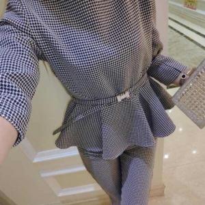 上着 パンツ ベルト 3点セット  レディース スーツ