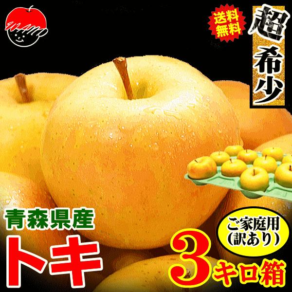 クーポン10%引き！青森 りんご 3kg箱 訳あり/家庭用 サンふじ クール便送料無料 りんご 3キ...