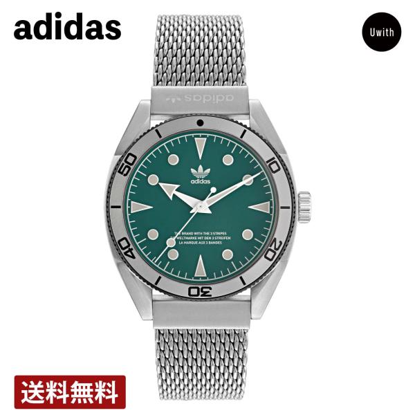 腕時計 adidas アディダス EDITION TWO クォーツ  グリーン AOFH22005 ...