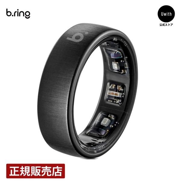 b.ring ブリング Proモデル スマートリング ステンレススチール ブラック AI 健康管理 ...