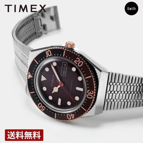 メンズ 腕時計  TIMEX タイメックス M79 オートマティック 自動巻  ブラウン TW2U9...