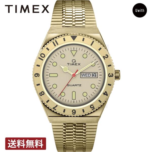 メンズ 腕時計  TIMEX タイメックス Q Timex クォーツ  シャンパン TW2V1870...