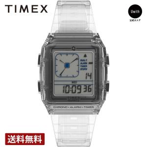 【ブランド直営店】[レビュー特典あり]タイメックス 腕時計 TIMEX Q LCA トランスパレント TW2W45200 クリア 腕時計 爆買