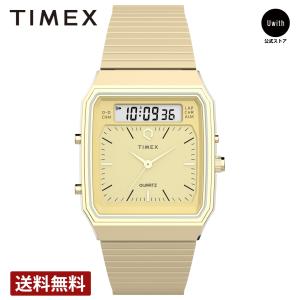 【ブランド直営店】[レビュー特典あり]タイメックス 腕時計 TIMEX Q Timex 1982アナ-デジ リイシューアイボリー TW2Y06000 腕時計 爆買
