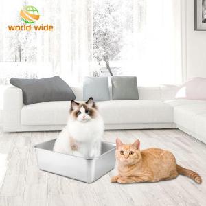 猫用トイレ ステンレス鋼 大型オープントップ ...の詳細画像3
