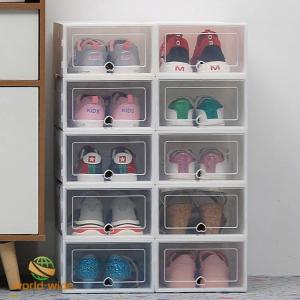 12個セット クリア シューズボックス Mサイ...の詳細画像4