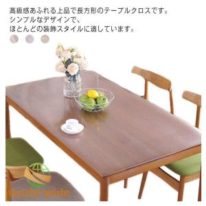 透明 テーブルクロス デスクマット テーブルマ...の詳細画像5