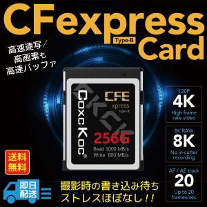 在庫処分 CFexpress type b カード 256gb bカード 256 メモリーカード R:1000MB/s W:800MB/s 高画質 4K 8K データ ストレスフリー 大容量｜world1select
