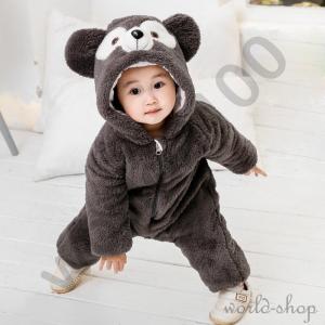 ダッフィー 着ぐるみ 赤ちゃん ベビー服 ロンパース オールインワン カバーオール熊 出産祝い 防寒着 フード キッズ 新生児服 子供用 お出掛け 厚手 World2100 1281 World Shopヤフー店 通販 Yahoo ショッピング