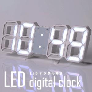 デジタル時計 壁掛け 置時計 大型 おしゃれ 光る led 韓国 カレンダー 温度計 めざまし時計 調整式 卓上 立体的 LED 軽量 ゲーミング