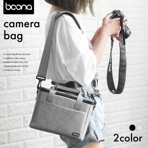 カメラバッグ 一眼レフ ショルダー 女子 メンズ 肩掛け 軽量 撥水加工 ミラーレス 傷つけない レンズ収納 仕切り ポケット多い カメラケース シンプル 父の日