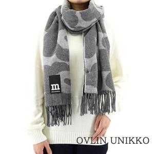 マリメッコ marimekko レディース ストール OVLIN UNIKKO 092248 グレー ライトグレー 990 23aw｜worldclub