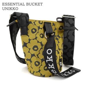 マリメッコ marimekko レディース ショルダーバッグ ESSENTIAL BUCKET UNIKKO 092703 YELLOW BLACK イエロー ブラック 920 24ss｜worldclub