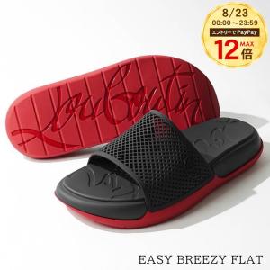 PayPay最大12% クリスチャンルブタン CHRISTIAN LOUBOUTIN メンズ サンダル EASY BREEZY FLAT 1260773 BLACK ブラック BK01 26ss