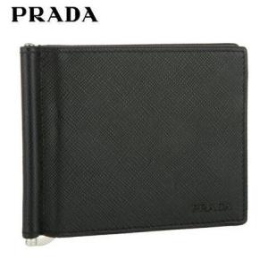 プラダ PRADA マネークリップ折財布 SAFFIANO ...
