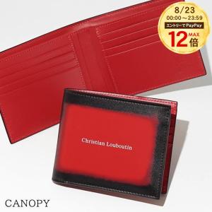 PayPay最大12% クリスチャンルブタン CHRISTIAN LOUBOUTIN メンズ 2つ折り財布 CANOPY 3265106 LOUBI レッド R251 26aw