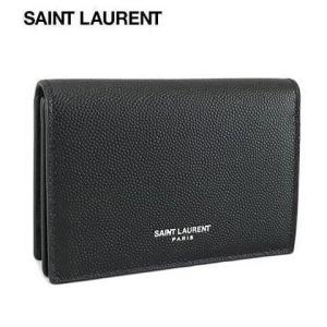 サンローラン　財布 国内発サンローラン☆YSL金ロゴ☆お札も入る手のひらミニ財布 (Saint