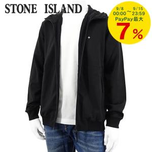 ストーンアイランド STONE ISLAND メンズ ジップアップパーカー 7815615G5 ブラック V0029