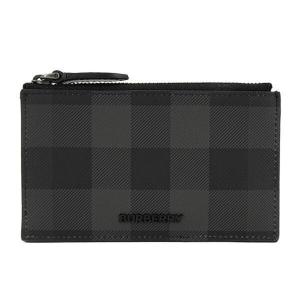 バーバリー BURBERRY London England メンズ フラグメントケース CHECK ZIP CARD CASE 8071680 CHARCOAL A1208 24ss｜worldclub