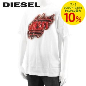 ディーゼル DIESEL メンズ Tシャツ T JUST E43 A09754 0AAXJ ホワイト 100｜worldclub