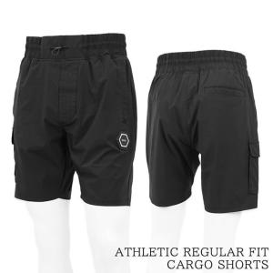 5月16日 新入荷 ボーラー BALR. メンズ ショートパンツ ATHLETIC REGULAR FIT CARGO SHORTS B1433 1018 ブラック JET BLACK 24ss｜worldclub