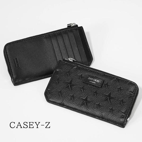 ジミーチュウ JIMMY CHOO メンズ レディース カードケース CASEY Z EMG ブラッ...