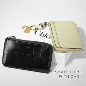 クロエ Chloe レディース コインカードケース SMALL PURSE WITH CAR CHC24WP944O24 BLACK ブラック 001 VEGETAL BEIGE 23N 24aw