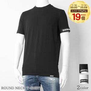 SUMMER SALE ディースクエアード DSQUARED2 UNDERWEAR ライン メンズ Tシャツ ROUND NECK T SHIRT D9M3S6210 BLACK ブラック 001 WHITE ホワイト 100 26ss