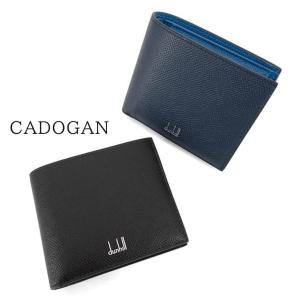 完売御礼 ダンヒル dunhill メンズ 2つ折り財布 CADOGAN 4CC COIN PURSE BILLFOLD DU18F2320CA BLACK ブラック 001 NAVY ネイビー 410 23aw｜worldclub