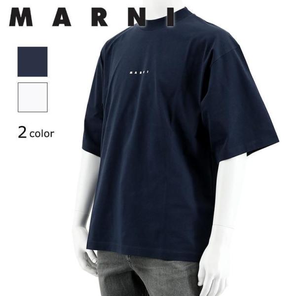 マルニ MARNI メンズ Tシャツ MARNI LOGO ORGANIC COTTON JERSE...