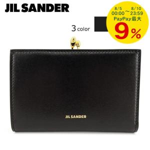 ジルサンダー JIL SANDER レディース 2つ折り財布 GOJI パース スモール J07UI0015 P4841 BLACK 001 EGGSHELL 106 CHERRYWOOD 904 23aw｜worldclub