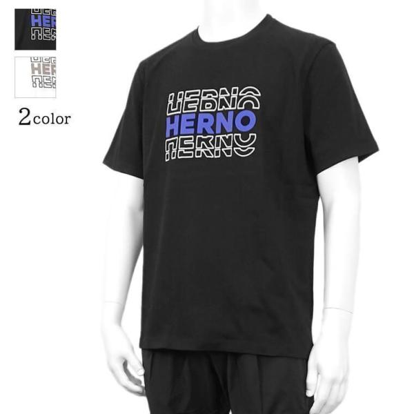5月17日 新入荷 ヘルノ HERNO メンズ Tシャツ JG000195U 52000 ブラック ...