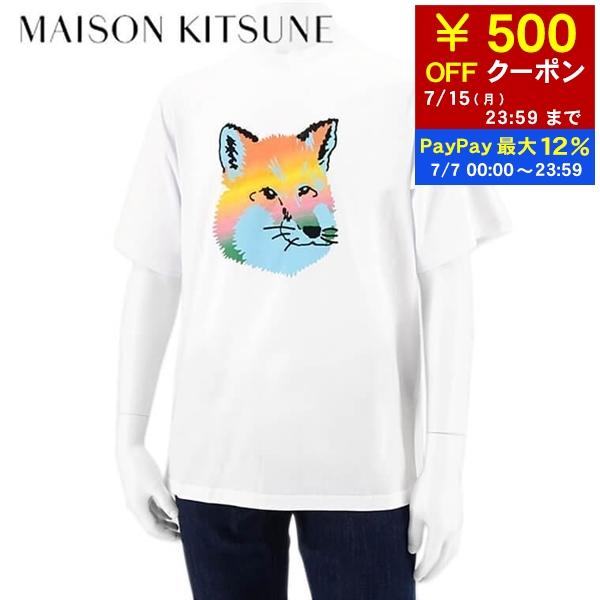 メゾンキツネ MAISON KITSUNE メンズ Tシャツ VIBRANT FOX HEAD EA...