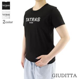 タトラス TATRAS レディース Tシャツ GIUDITTA LTAT24S8639 M BLACK ブラック 01 WHITE ホワイト 10 24ss｜worldclub