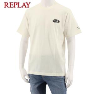 GW SALE 特別価格 リプレイ REPLAY メンズ Tシャツ M6519 2660 アイボリー 011｜WORLD CLUB 1989