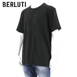 完売御礼 ベルルッティ BERLUTI メンズ Tシャツ R22JRS75 002 NOIR ブラック 900 セール｜worldclub