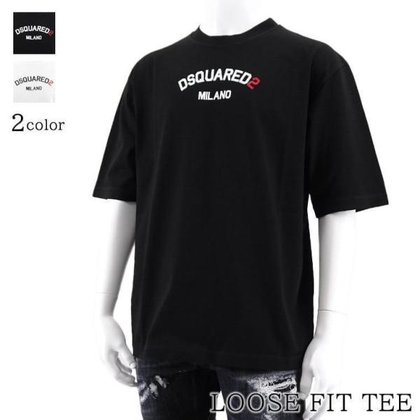 ディースクエアード DSQUARED2 メンズ Tシャツ LOOSE FIT TEE S74GD12...