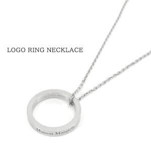 メゾンマルジェラ Maison Margiela レディース ネックレス LOGO RING NECKLACE SM1UU0035 SV0158 シルバー 951｜worldclub