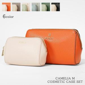 FURLA（フルラ） ポーチ カメリア グレー ベージュ レディース FURLA