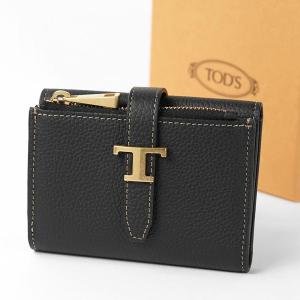 PayPay最大12% 8月10日 新入荷 トッズ TOD'S レディース 3つ折り財布 XAWTIMB5200WKA ブラック B999 26aw