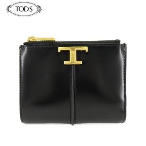 完売御礼 トッズ TOD'S レディース 2つ折り財布 TSA BIFOLD ZIP T PICCOLO XAWTSKBA200KET ブラック B999 23aw｜worldclub