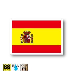 スペイン国旗マグネット SSサイズ 3.3×5cm　磁石・マグネットステッカー 耐候 耐UV 耐水